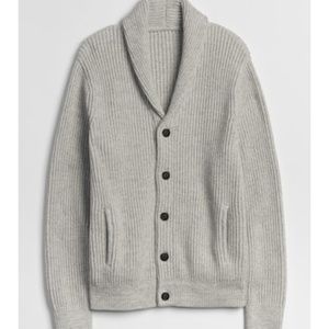 Men's Gap button-up cardigan shawl collar XL